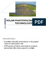 Solar Photovoltaic (SPV) Technology