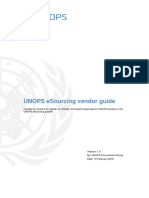 UNOPS ESourcing Vendor Guide v1.0