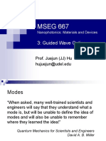 MSEG 667: 3: Guided Wave Optics