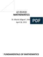 Let Review: Mathematics