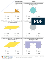 3 19 Perimeter Find The Missing Side Length