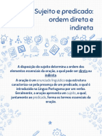 Sintaxe Ordem Direta e Indireta