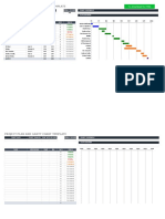 Project Plan and Gantt Chart Template