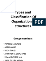 Types and Classification of Organisational Structures