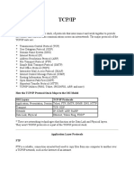 Tcp/Ip: How The TCP/IP Protocol Stack Maps To The OSI Model OSI Layers TCP/IP Protocols