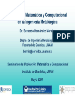 Modelación de Matemática, Metalúrgica