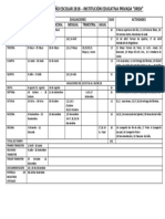 Periodificación Del Año Escolar 2018