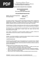 UNIVERSIDAD SANTO TOMAS Primera Evaluación Distancia