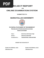 Online Examination System Synopsis