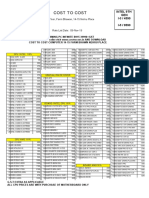 Pricelist Cost To Cost