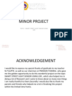 Minor Project: Topic - Smart Street Light Sensor Using LDR