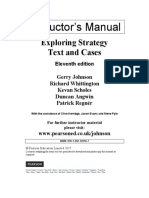 Samples Solution Manual Exploring Strategy Text and Cases 11th Edition by Gerry Johnson SLP1390