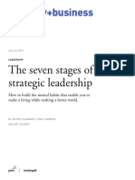 The Seven Stages of Strategic Leadership