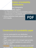 Determination of Probability Distributions: - by Constructing Histograms - Using Probability Papers