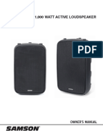 X12D - X15D: 1,000 Watt Active Loudspeaker