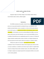 Trabajo Escrito Del Análisis Exegético y Teológico Del Salmo 121.