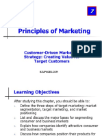 Customer-Driven Marketing Strategy Creating Value For Target Customers Chapter 07, Principles of