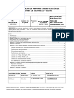 Estandar SH de Reporte e Investigacion de Incidentes - 1sep15 SP