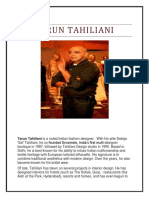 Tarun Tahiliani: Tarun Tahiliani Is A Noted Indian Fashion Designer. With His Wife Sailaja