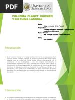 Pollería Planet Chicken y Su Clima Laboral