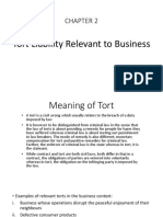 Business Law - CHAPTER 2 - Tort