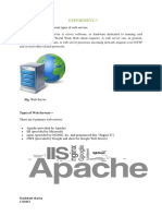 Experiment-7: AIM-To Study About Different Types of Web Servers