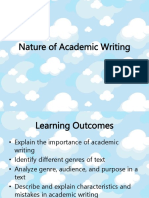 Nature of Academic Writing