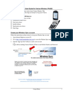 Wireless Sync Quick Start Guide For Verizon Wireless PN-820