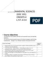 Environmental Sciences (GSC 101) Credits 4 L.T.P: 4 0 0