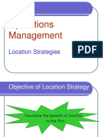 Operations Management: Location Strategies