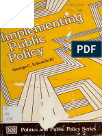 Implementing Public Policy