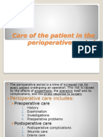 Care of The Patient in The Perioperative Period