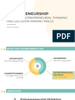 2 - Entrepreneurial Thinking and Decision Making Process