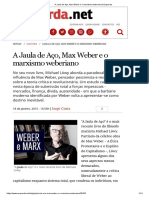 A Jaula de Aço, Max Weber e o Marxismo Weberiano - Esquerda