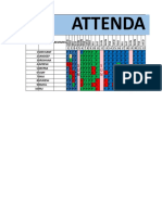 Attendance Sheet: S U N S U N S U N