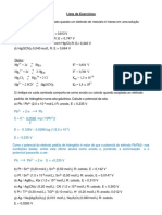 Lista de Exercicios de Volumetria de Oxirreducao Gabarito PDF