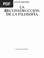 Reconstrucción en La Filosofía - John Dewey