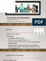 Packaging For Beverages: Beverage Technology Soegijapranata Catholic University