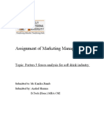 Assignment of Marketing Management: Topic: Porters 5 Forces Analysis For Soft Drink Industry