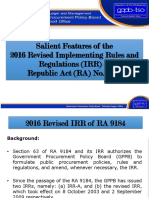 RA 9184 and Its IRR Revised 2016