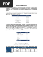 Simulación de Montecarlo y Teoria de Colas Proyecto