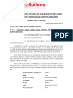 Carta Por Conducto Notarial de Requerimiento de Pago de Saldo Deudor y Ejecución de Garantía Mobiliaria Ayabaca