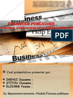 FINANCES PUBLIQUES CONTROL, EVALUATION ET Et AUDIT DE BUDGET