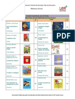 PNL - Lista de Livros 1ºciclo