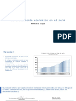 El Crecimiento Económico en El Perú