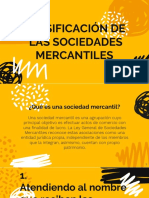 Clasificación de La Sociedades Mercantiles