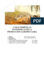 Caracteristicas Economicas de La Produccion Agropecuaria