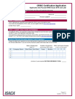 CRISC Application 2015 