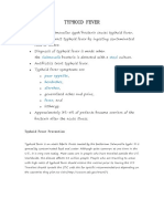 The Nursing Assessment of Thypoid Fever