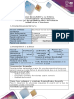 Guía de Actividades y Rúbrica de Evaluación - Fase 4 - Funciones